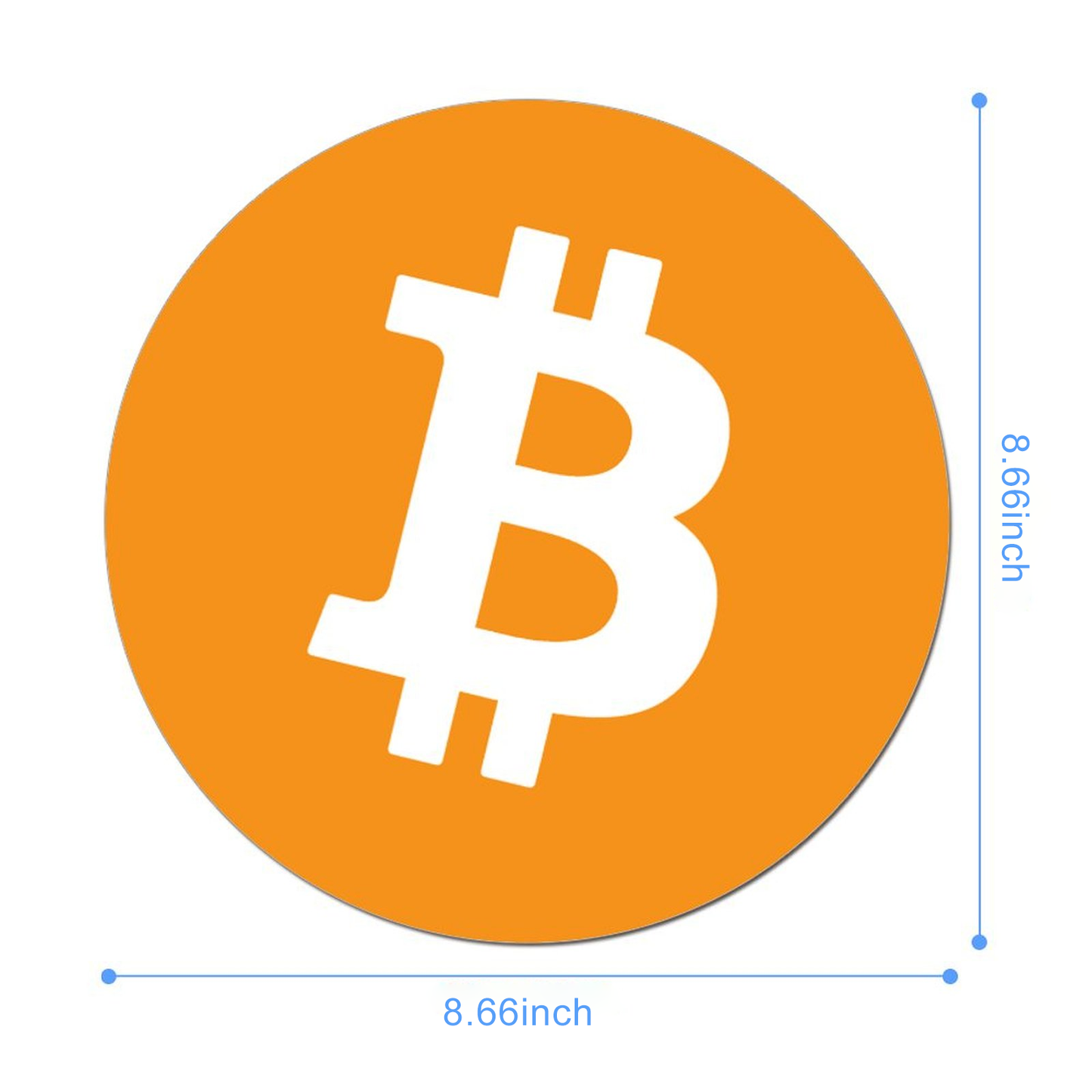 Bitcoin Themed Mouse Pad with Iconic Orange Logo - High-Precision Surface, Non-Slip Rubber Base, for Office Gaming and Crypto Enthusiasts