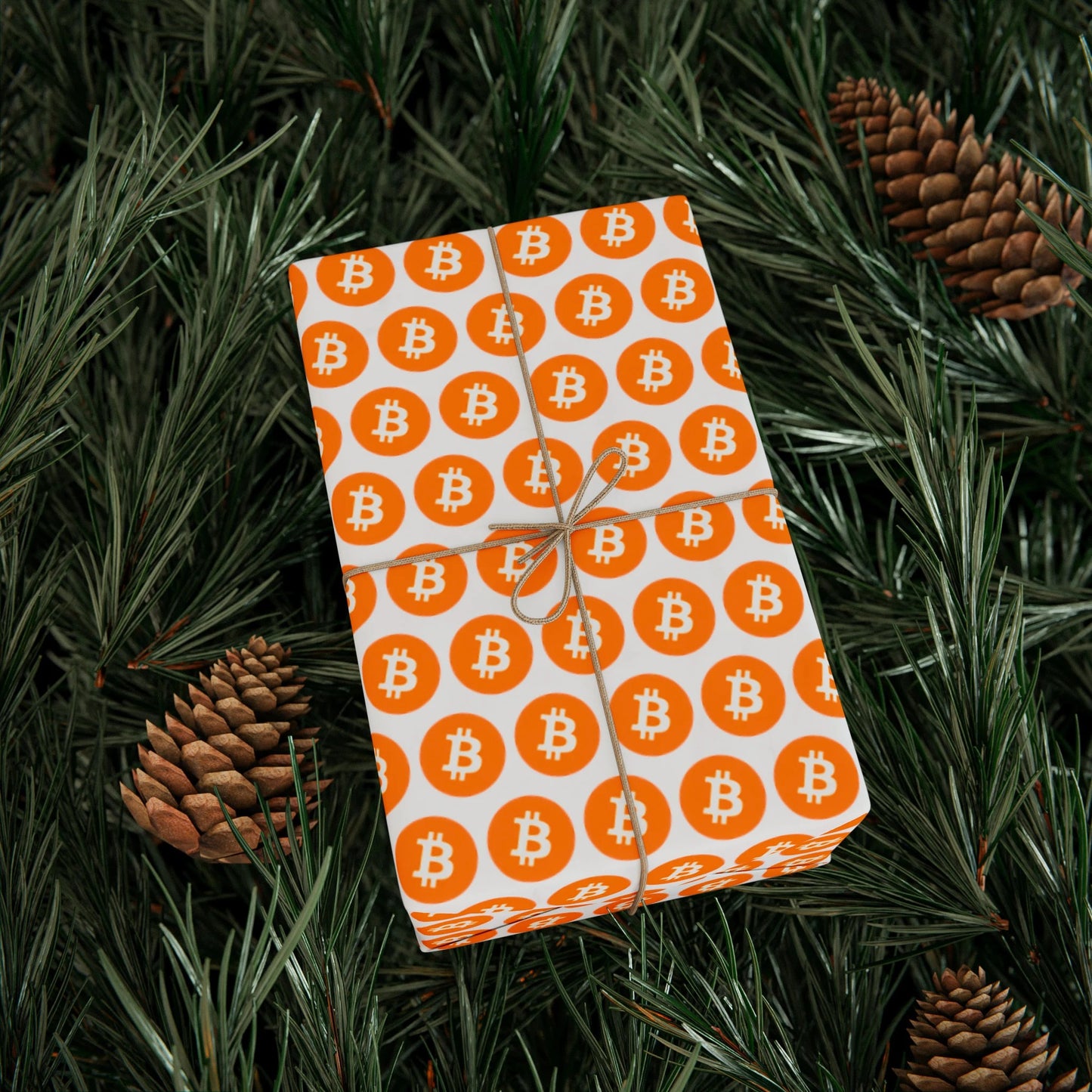 Bitcoin Gift Wrapping Paper Roll – 17" x 120" (10ft) or 30" x 120" (10ft), Crypto Themed Birthday & Holiday Gift Wrap for Christmas, Parties, and Special Occasions