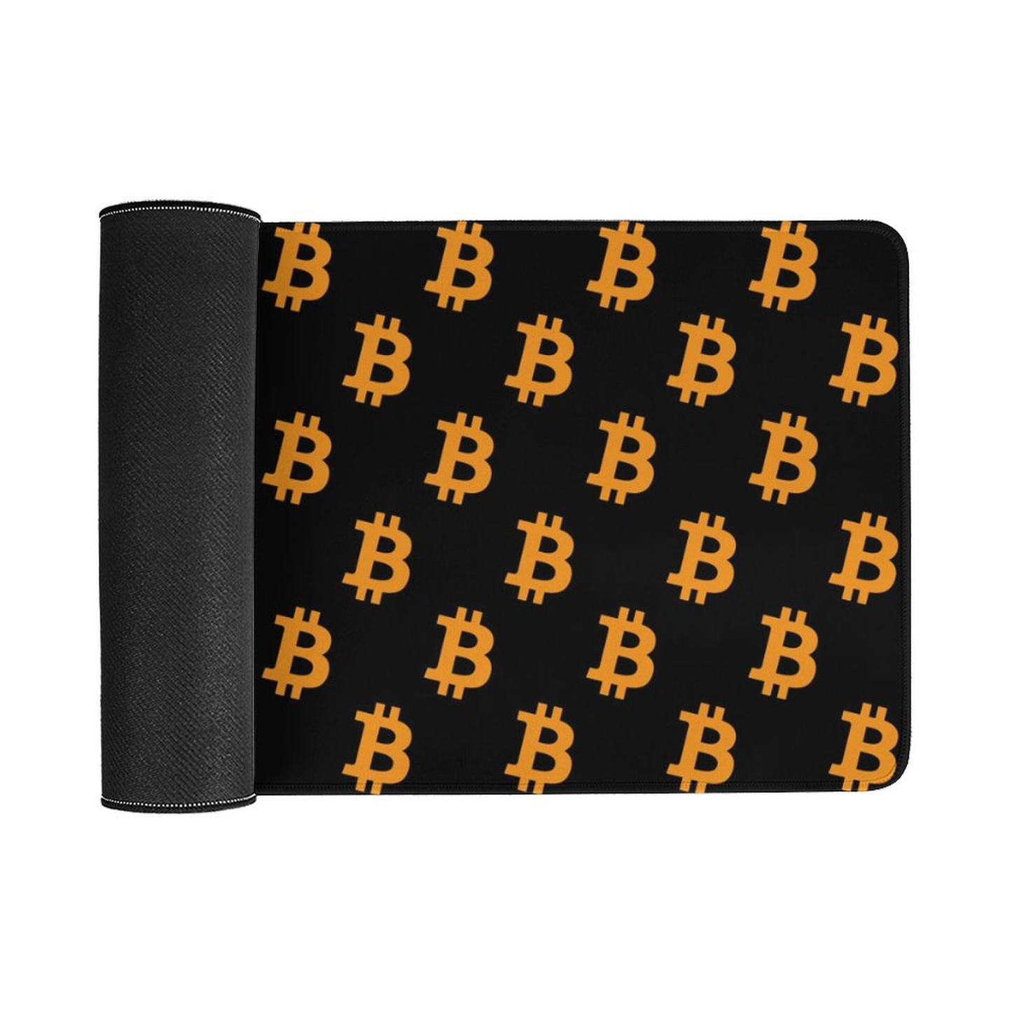 Bitcoin-Themed Mouse Pad with Iconic Orange Logo - High-Precision Surface, Non-Slip Rubber Base, 2 Size Options for Office Gaming and Crypto Enthusiasts