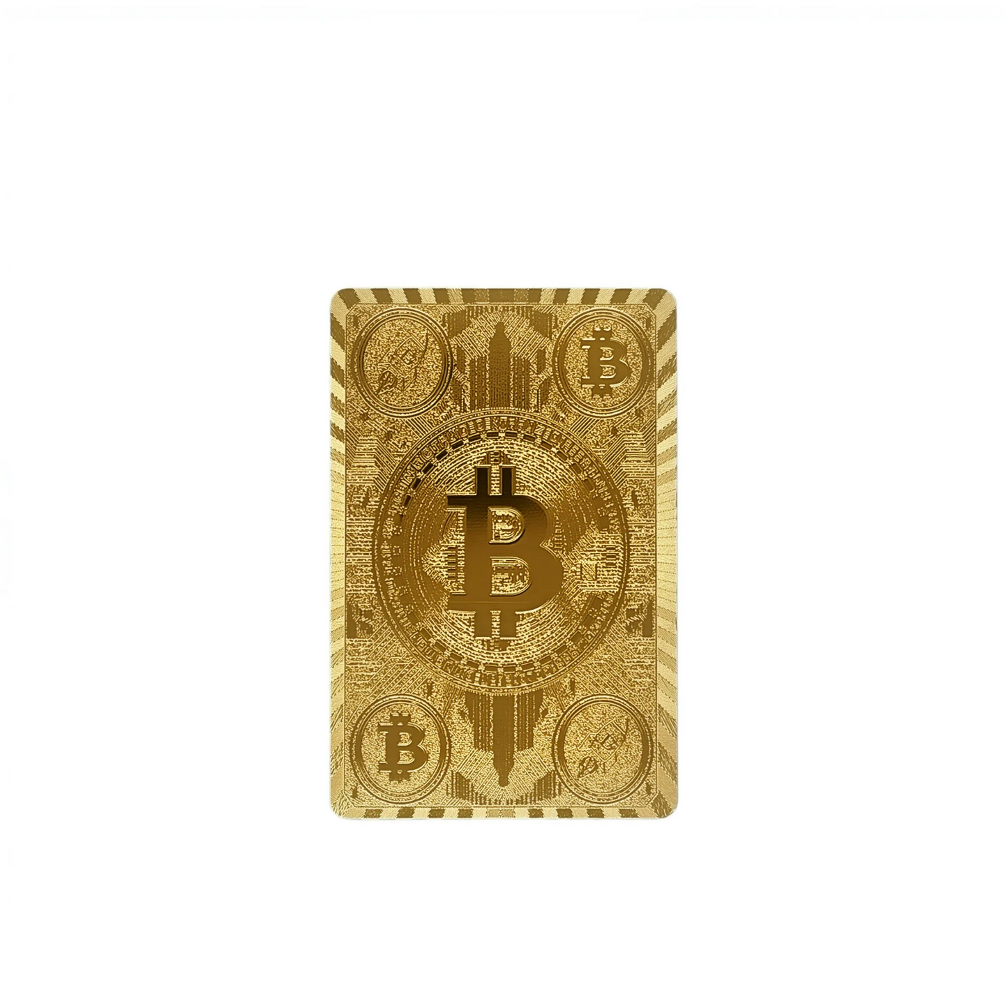 Bitcoin Waterproof Playing Cards – 2-Pack Gold & Silver Foil PET Poker Decks