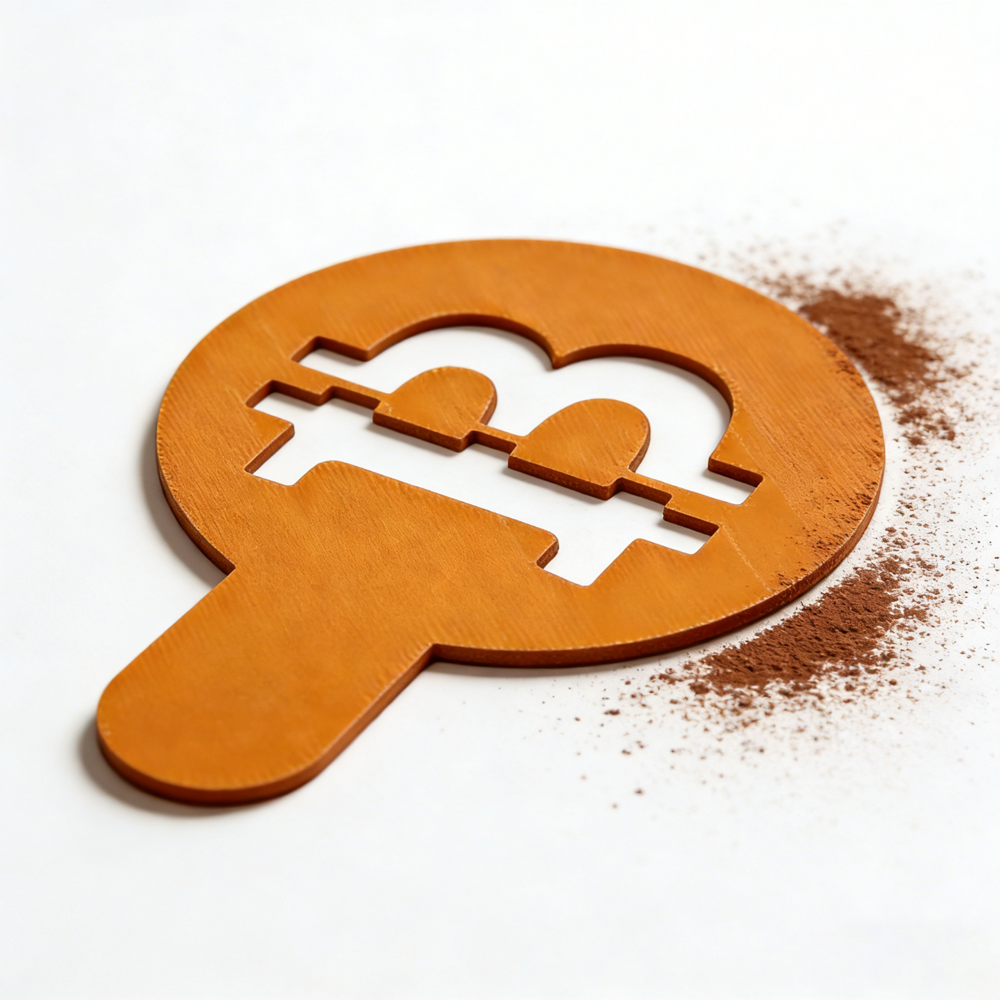 Bitcoin Coffee Stencil Set – 2-Pack HODL Latte Art Templates