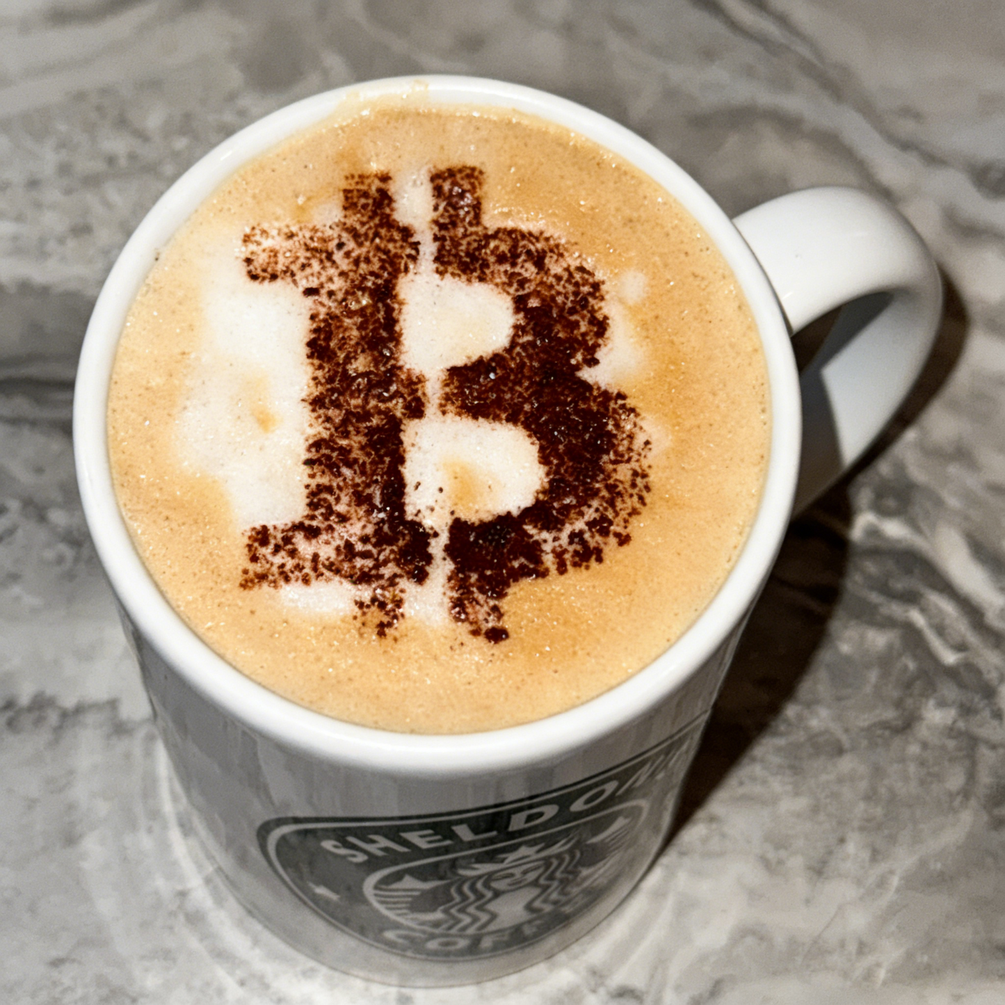 Bitcoin Coffee Stencil Set – 2-Pack HODL Latte Art Templates