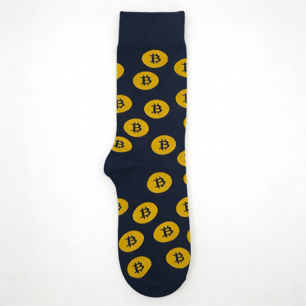 Men's Bitcoin Socks – Crypto BTC Novelty Crew Socks, Funny Cotton Sock for Men, Cryptocurrency Gift Idea