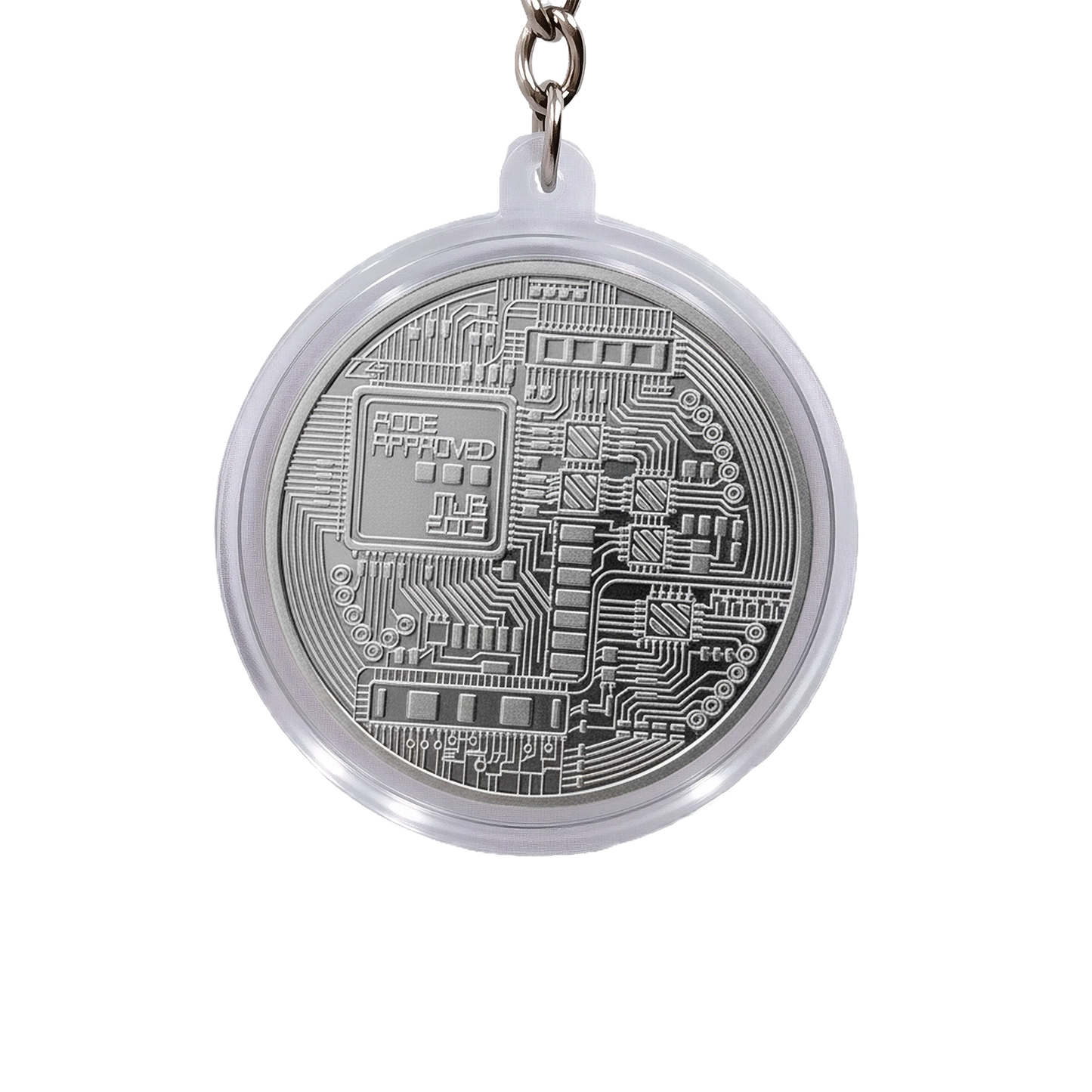 Bitcoin Christmas Ornament Coin – 1.9" Gold or Silver Holiday Tree Decoration with Protective Case