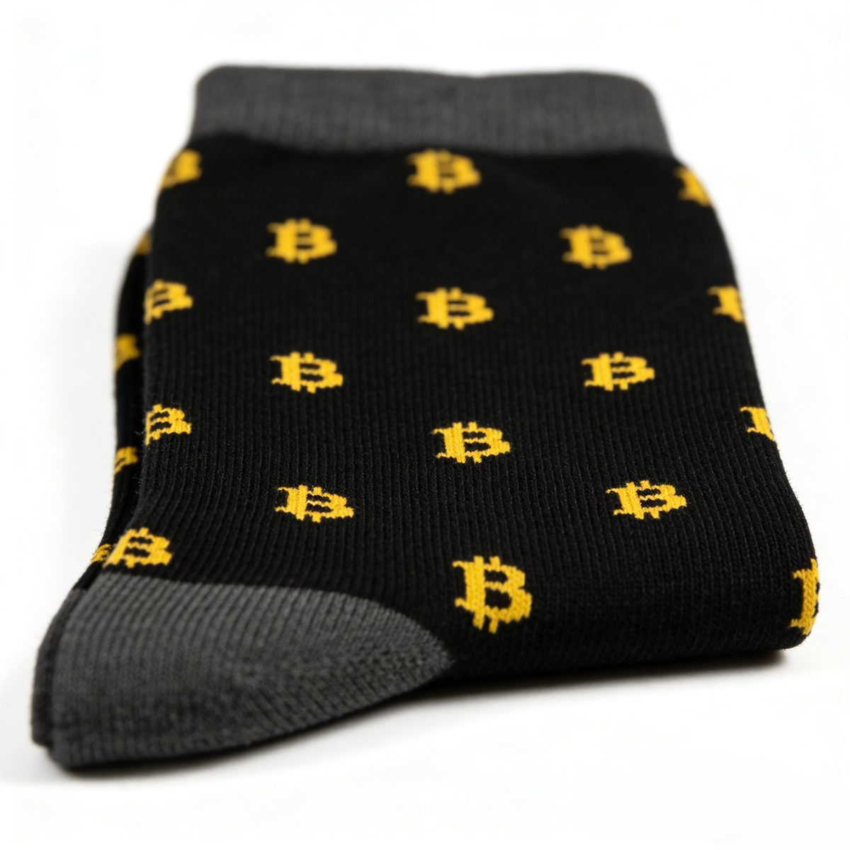 Men's Bitcoin Socks – Crypto BTC Novelty Crew Socks, Funny Cotton Sock for Men, Cryptocurrency Gift Idea