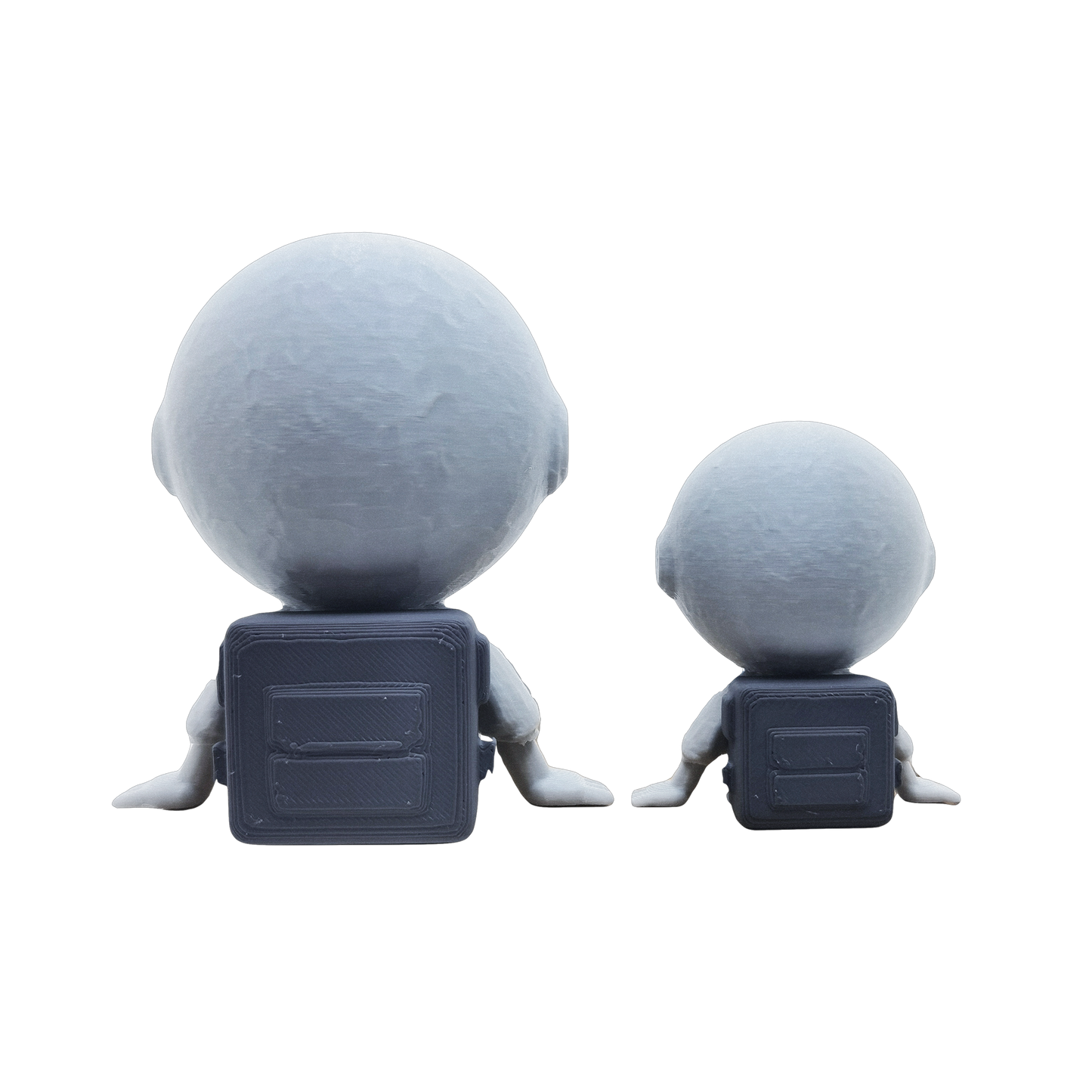 Bitcoin Astronaut Figurine Set – 3D Printed Crypto Astronauts with Flexible Legs and BTC Face Mask, Desk Decor and Gift (2 Pieces)